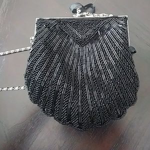 Black beaded bag